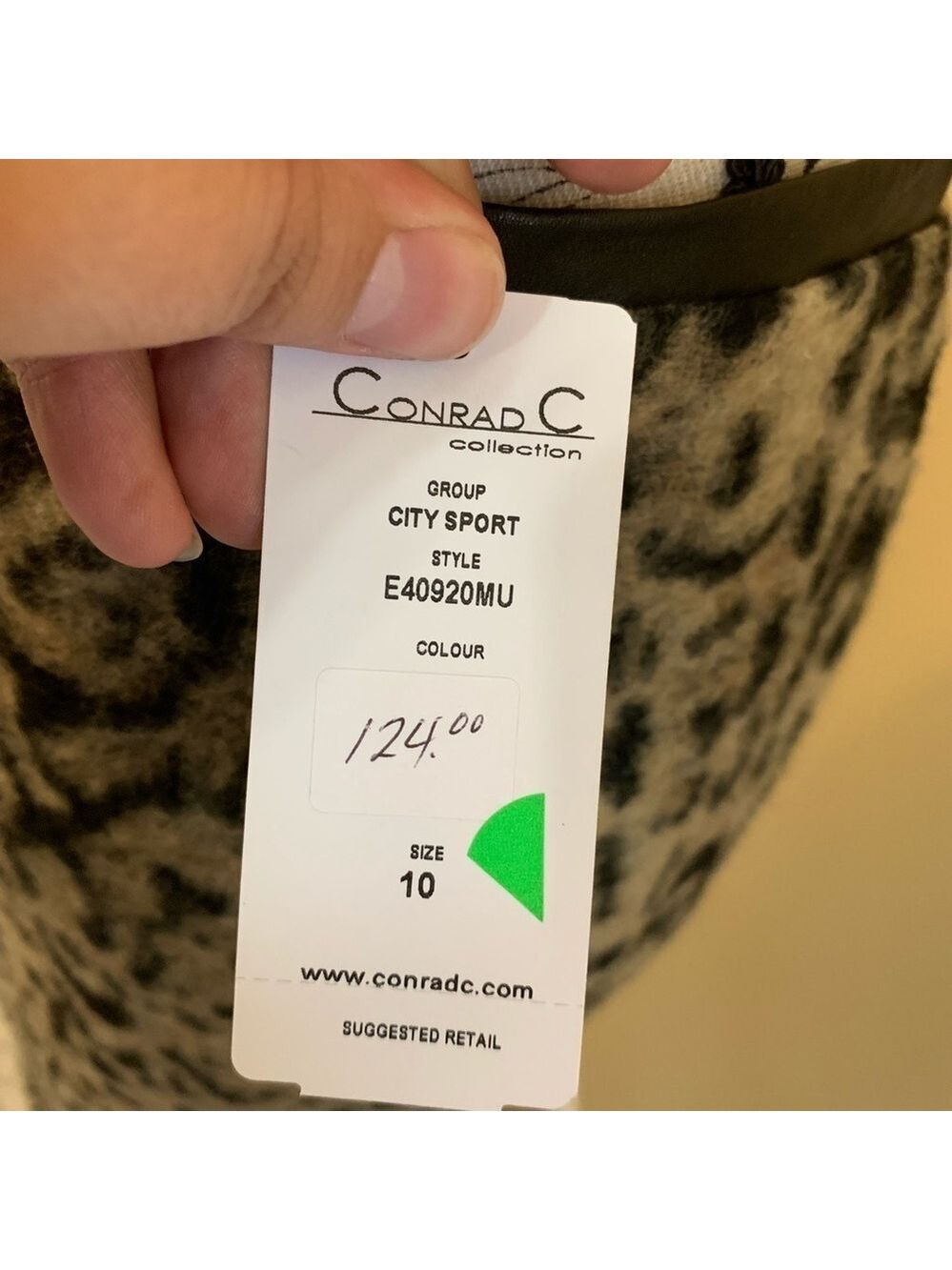Conrad C Cheetah Print Skirt Size 10 - Picture 5 of 6